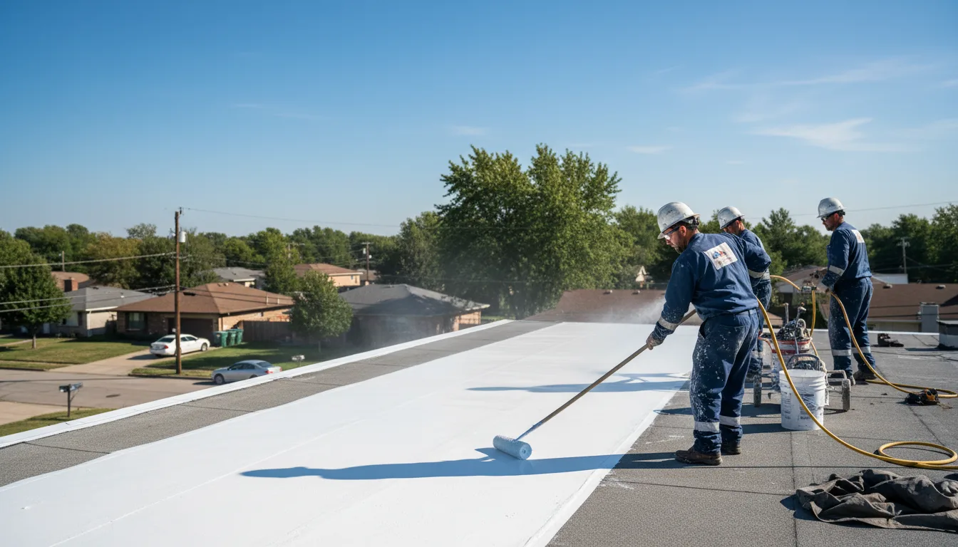 Commercial roof coating in Atlanta, LA near me